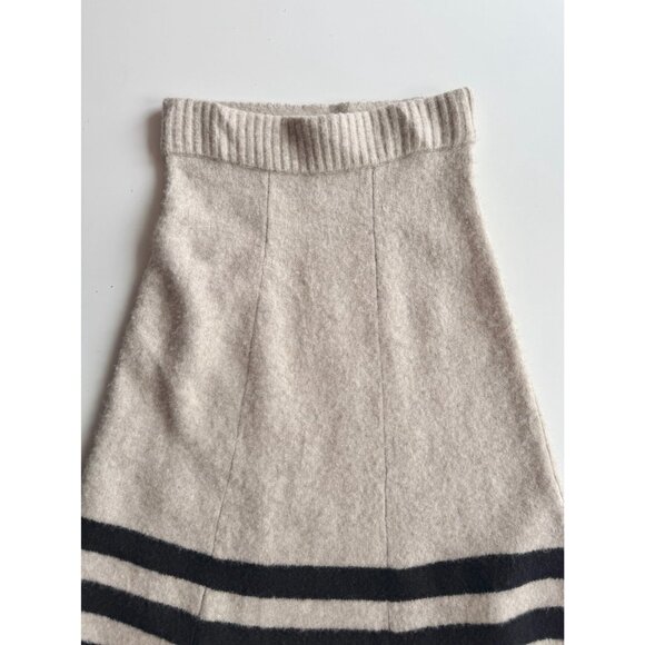 BANANA REPUBLIC Tulsi Blanket Stripe Wool Yak Blend Midi Sweater Skirt, Size S - Picture 6 of 14